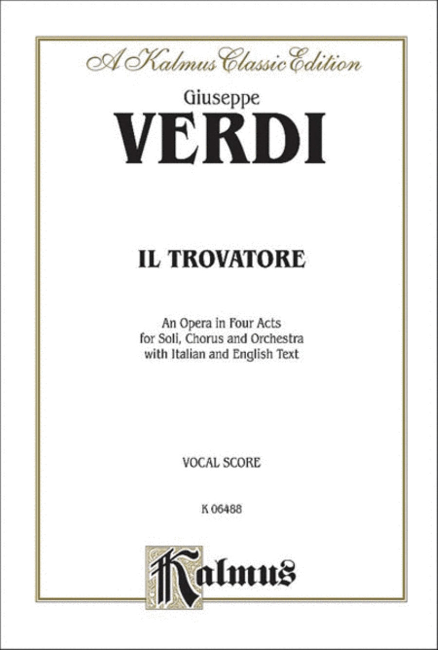 Il Trovatore Il Trovatore Voice scores gallery preview page 1