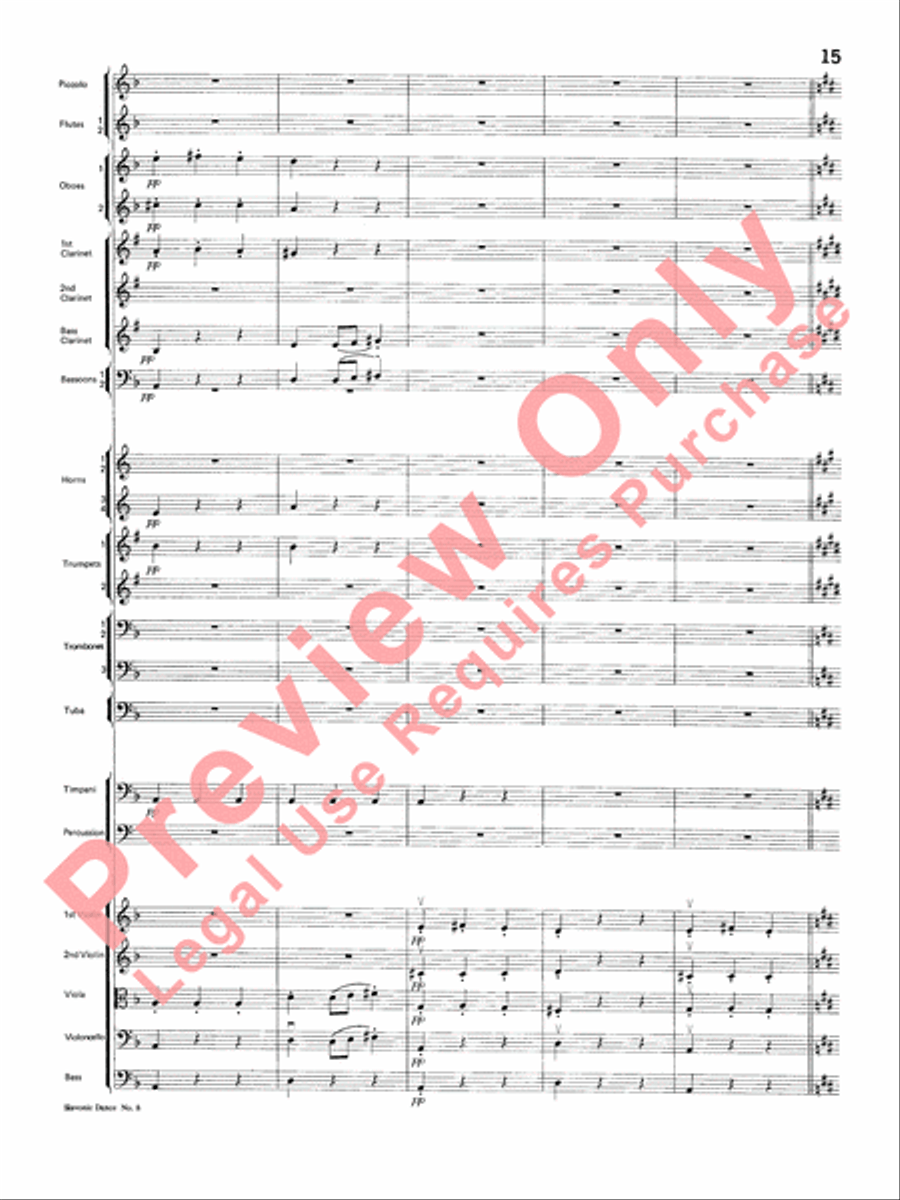 Slavonic Dance No. 8 Slavonic Dance No. 8 Full Orchestra scores gallery preview page 16