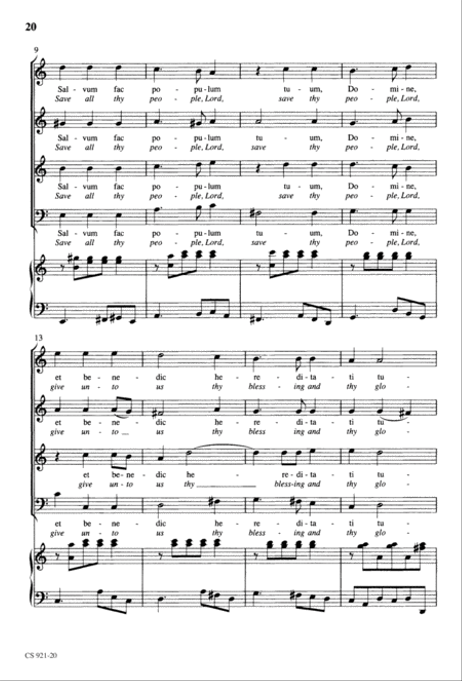 Te Deum - Choral Score