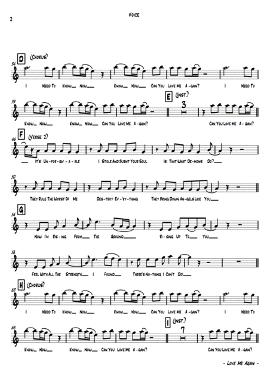 Love Me Again Large Ensemble scores gallery preview page 3