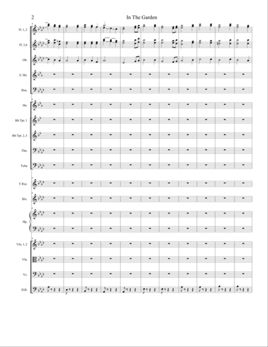 IN THE GARDEN Full Orchestra scores gallery preview page 3