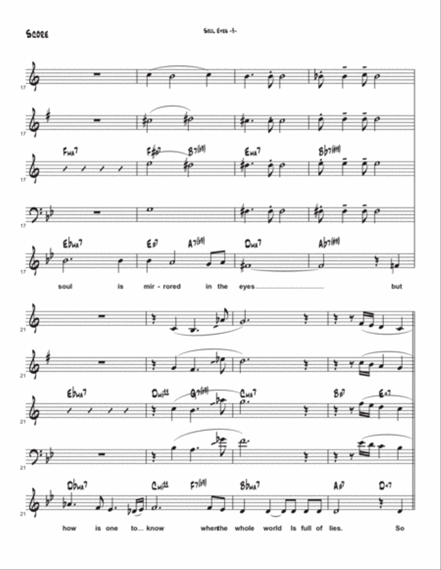 Soul Eyes Jazz Ensemble scores gallery preview page 4
