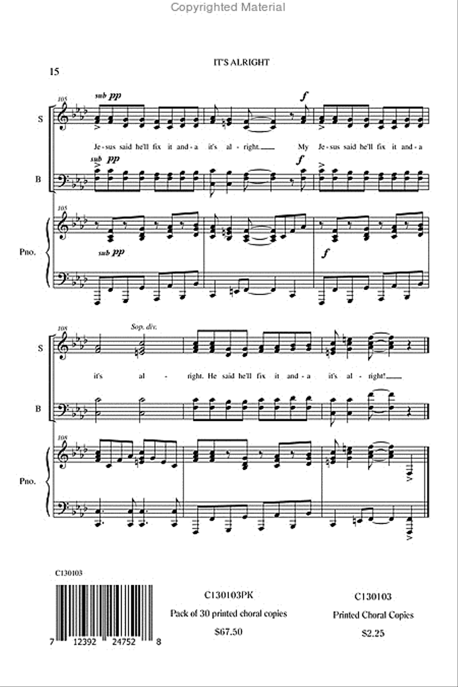 It's Alright Medley It's Alright Medley 4-Part scores gallery preview page 17