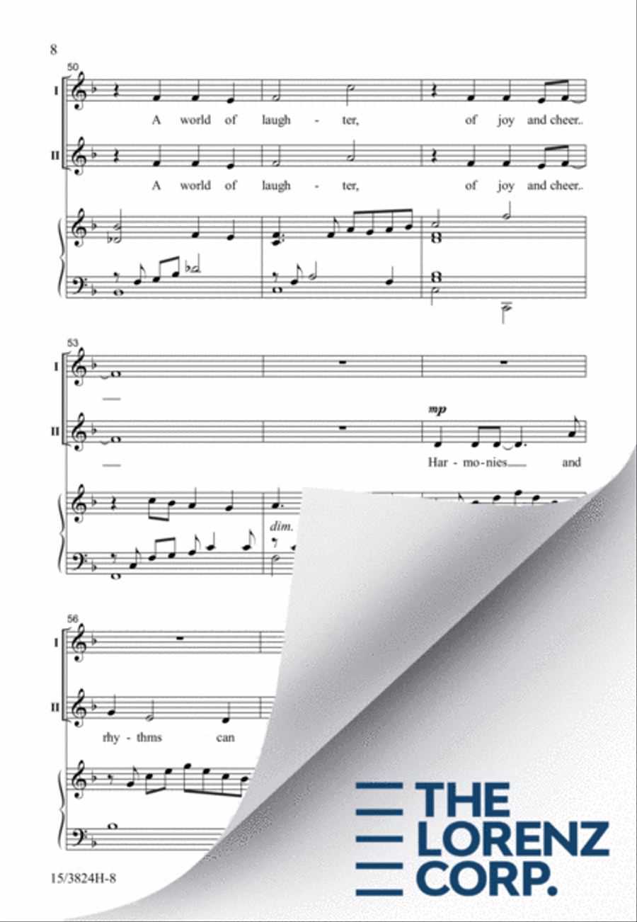 A World of Music 2-Part scores gallery preview page 9