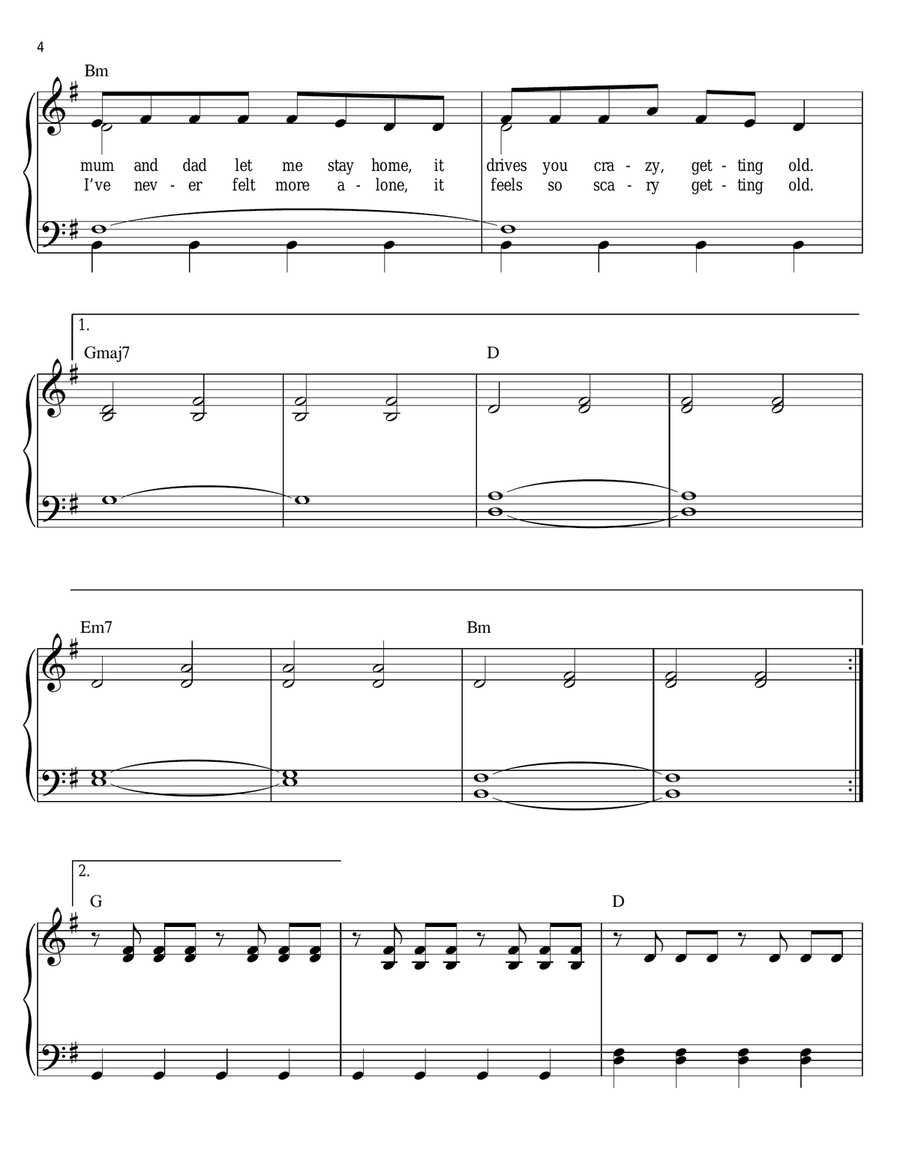 Ribs Easy Piano scores gallery preview page 4