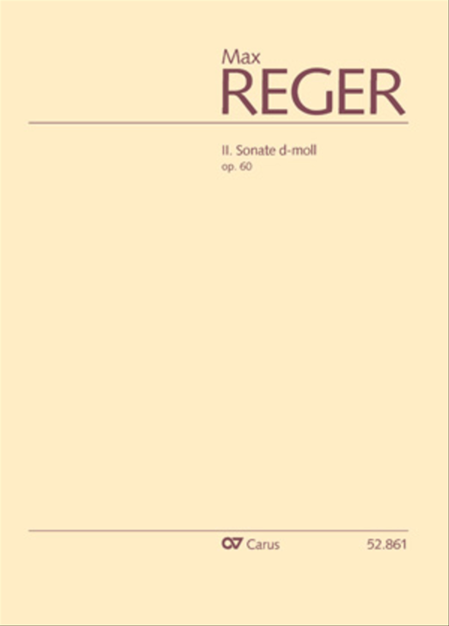 II. Sonate d-Moll, Op. 60