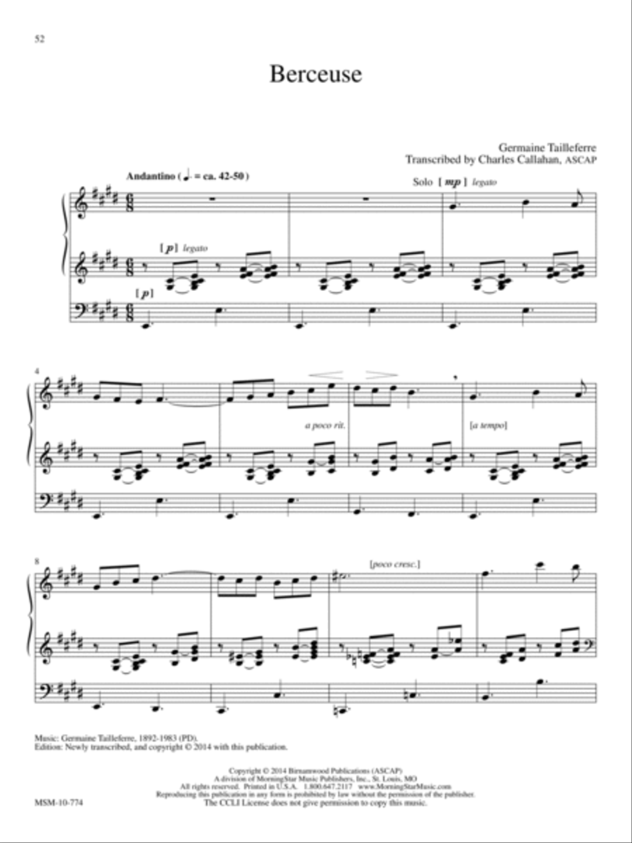Women Composers' Album Organ scores gallery preview page 18