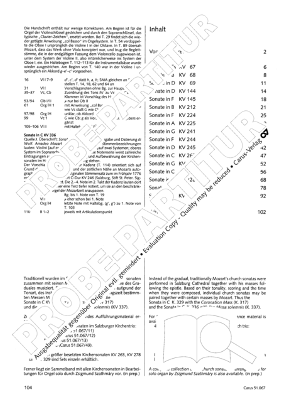 Church Sonatas Church Sonatas Collection / Songbook scores gallery preview page 105