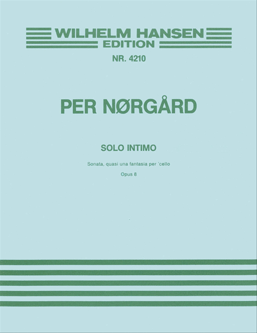 Per Norgard: Solo Intimo Op.8 Cello scores gallery preview page 1