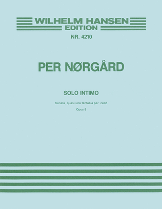 Book cover for Per Norgard: Solo Intimo Op.8