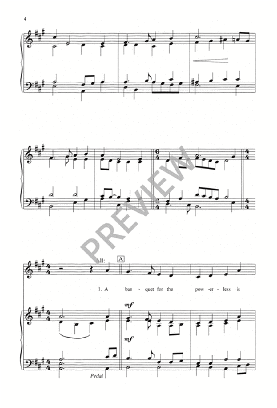 Hymn of Thanksgiving 4-Part scores gallery preview page 5