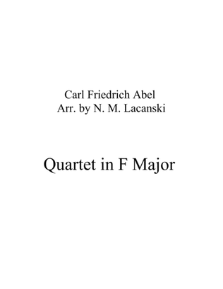 Book cover for Quartet in F Major Movement 1
