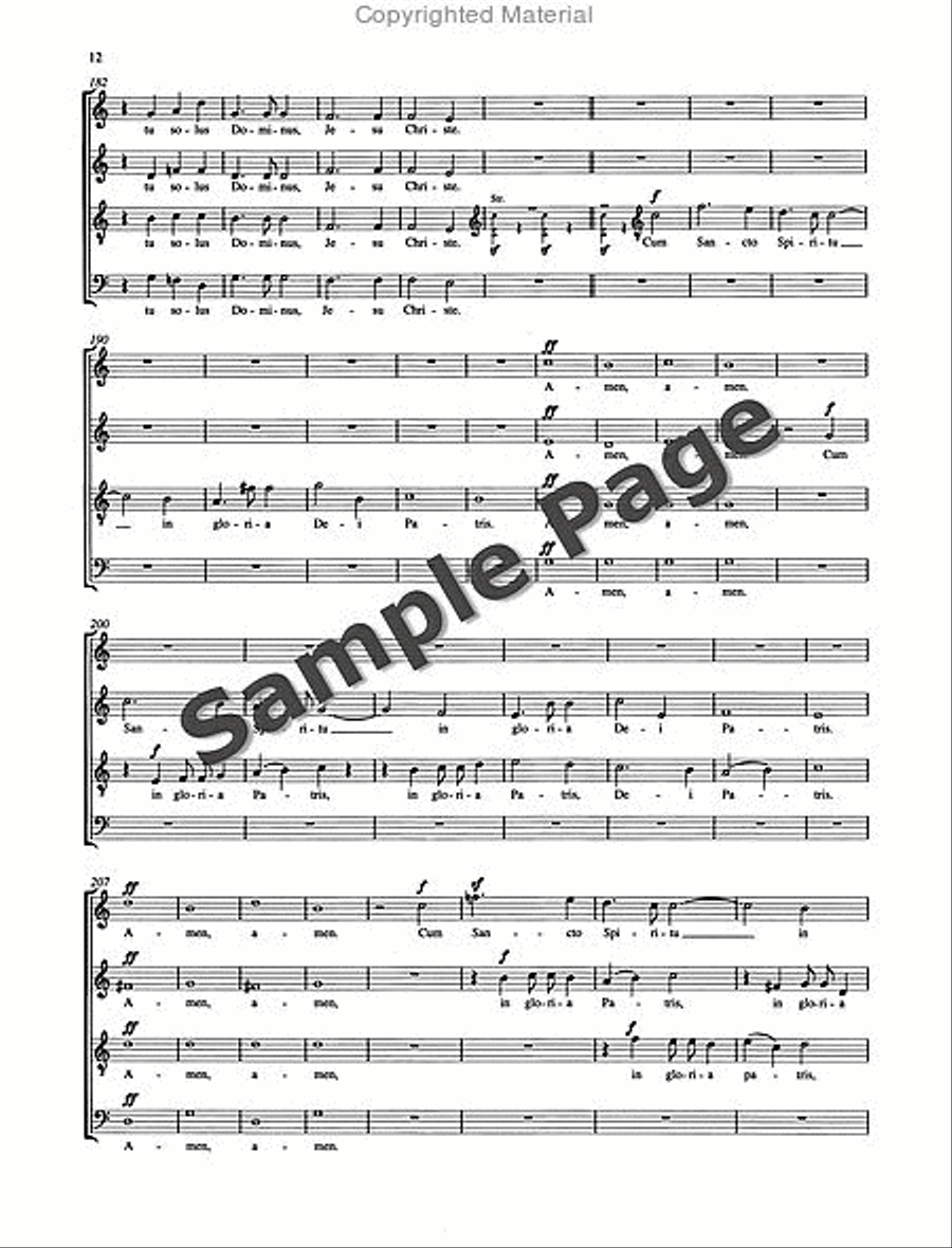 Missa Sacra Op. 147 4-Part scores gallery preview page 13