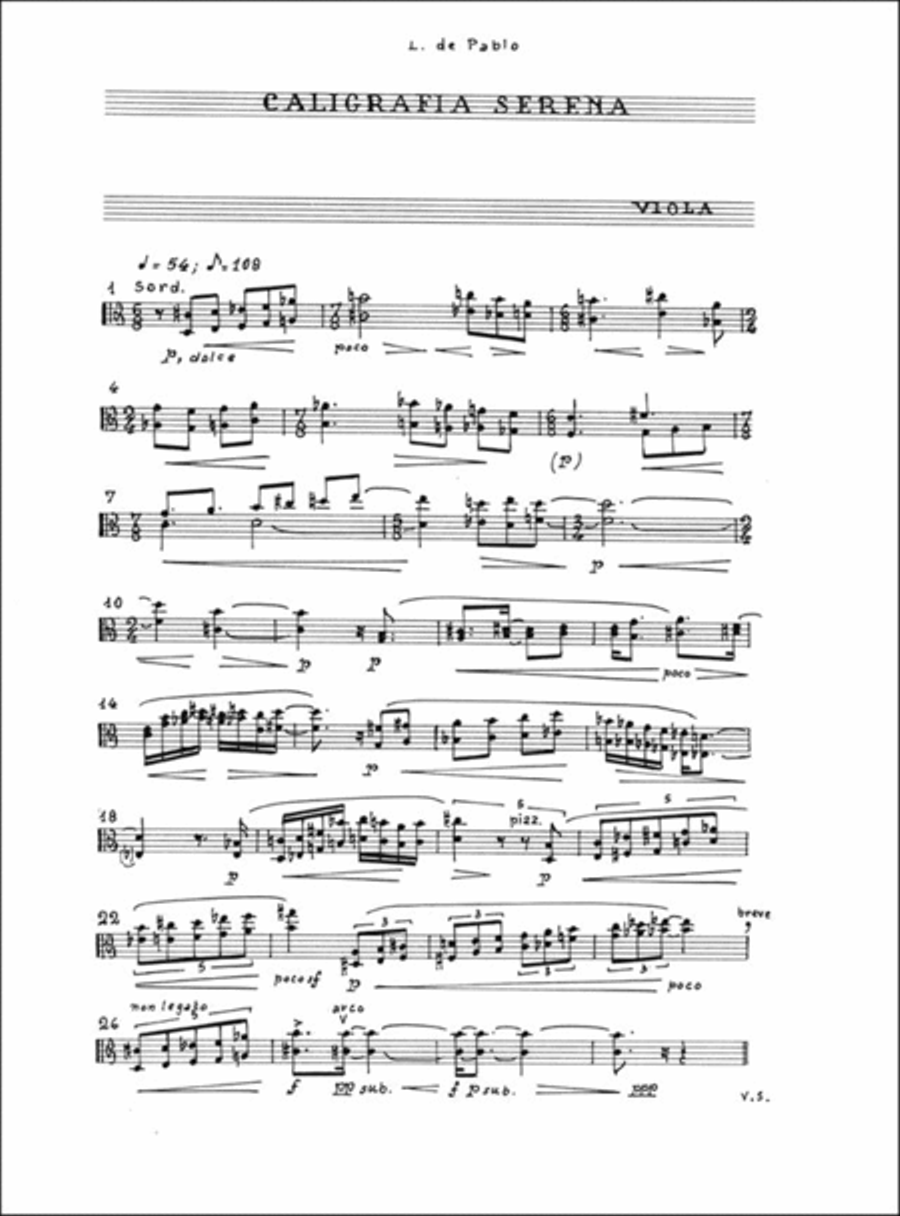 Caligrafia Serena String Quartet scores gallery preview page 4