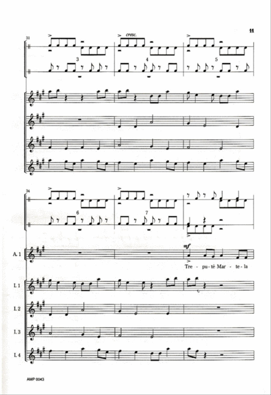 Trepute Martela Trepute Martela SSAATTBB scores gallery preview page 6