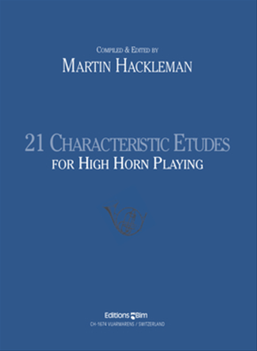 21 Characteristic Etudes for High Horn Playing School and Community scores gallery preview page 1