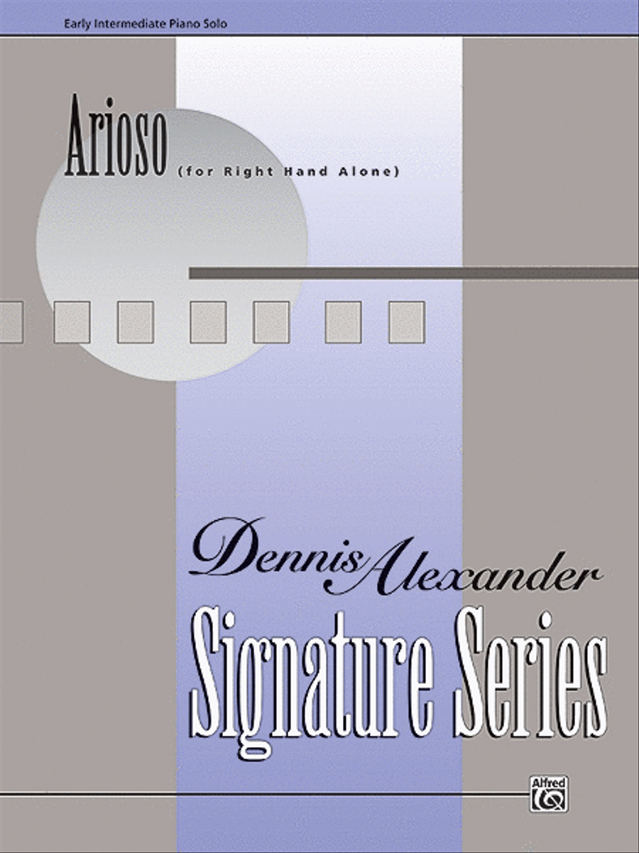 Arioso (for right hand alone) Piano Solo scores gallery preview page 1