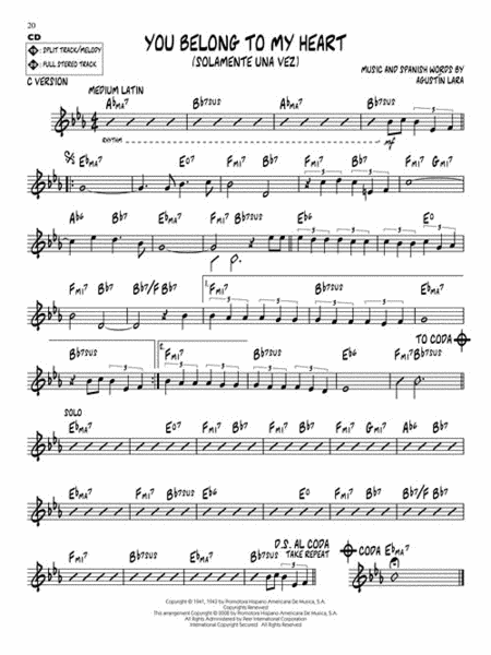 Latin Jazz Standards by Various C Instrument - Sheet Music