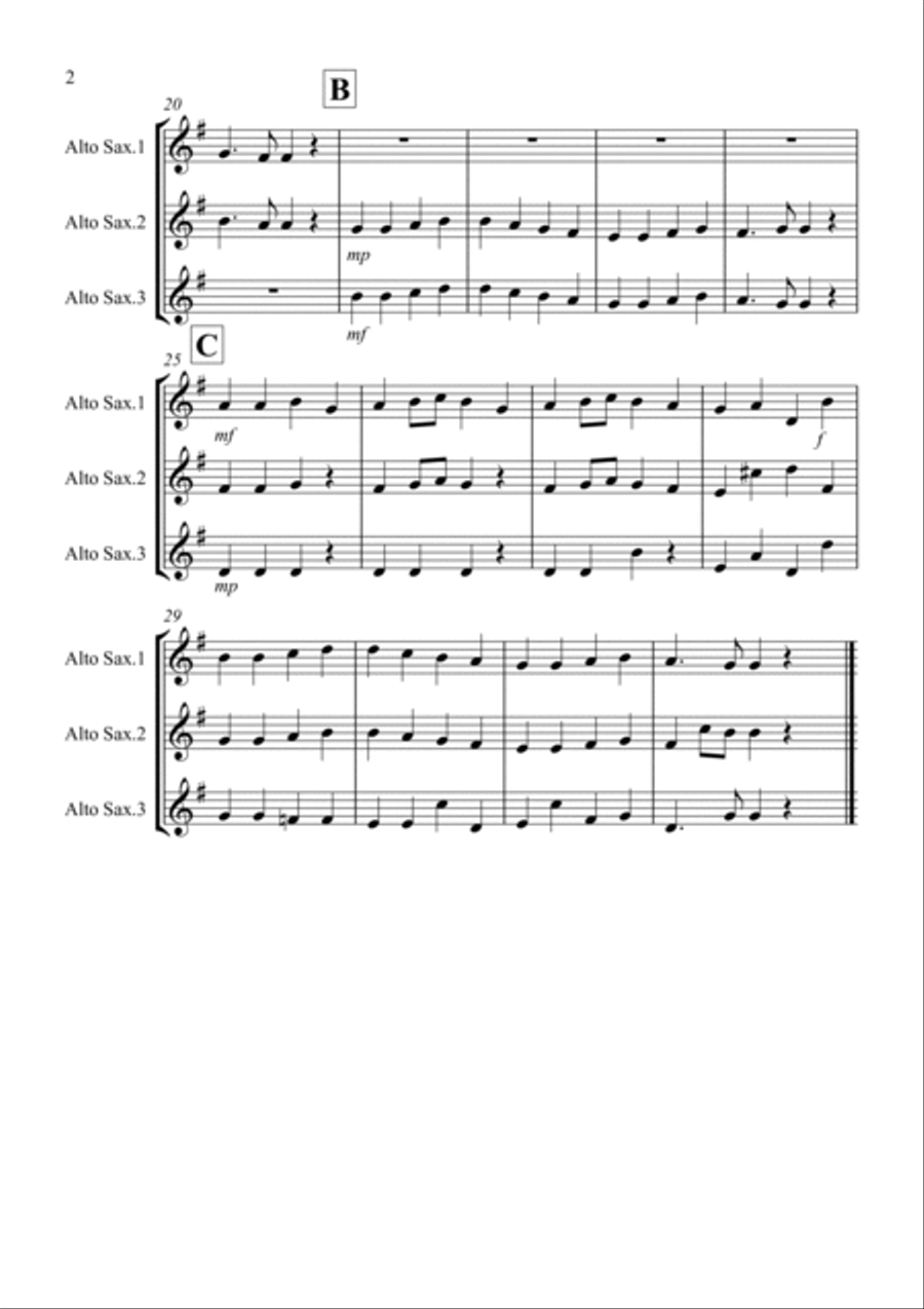 8 Easy Trios for Alto Saxophone 8 Easy Trios for Alto Saxophone Woodwind Trio scores gallery preview page 2