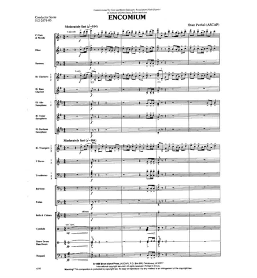 Encomium Concert Band scores gallery preview page 2