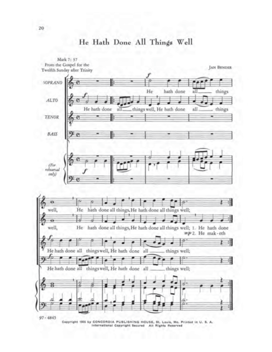 A First Motet Book 4-Part scores gallery preview page 9