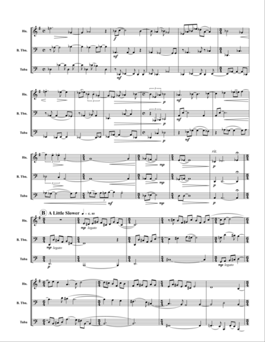 Fleeting Visions Brass Trio scores gallery preview page 2