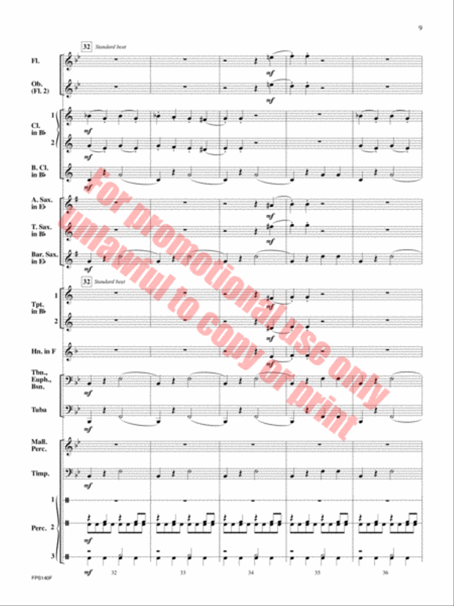 The Class Clown Concert Band scores gallery preview page 10