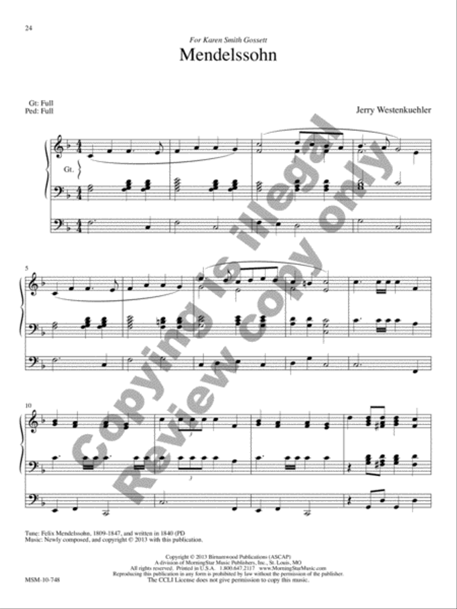 Rejoice and Sing! Twenty Festive Hymn Introductions for Organ Organ Solo scores gallery preview page 8