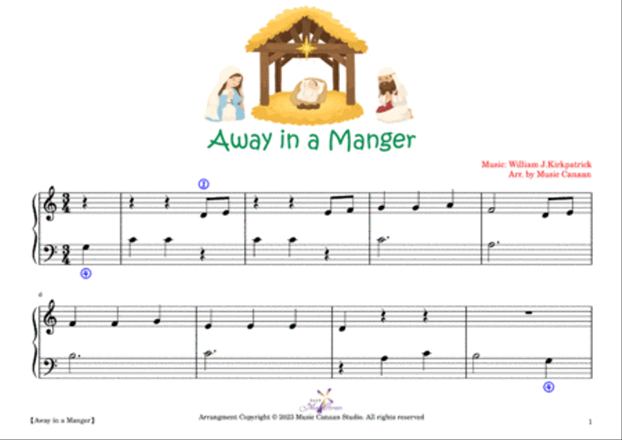 Easy Christmas Piano Solos for Beginners Easy Piano scores gallery preview page 3