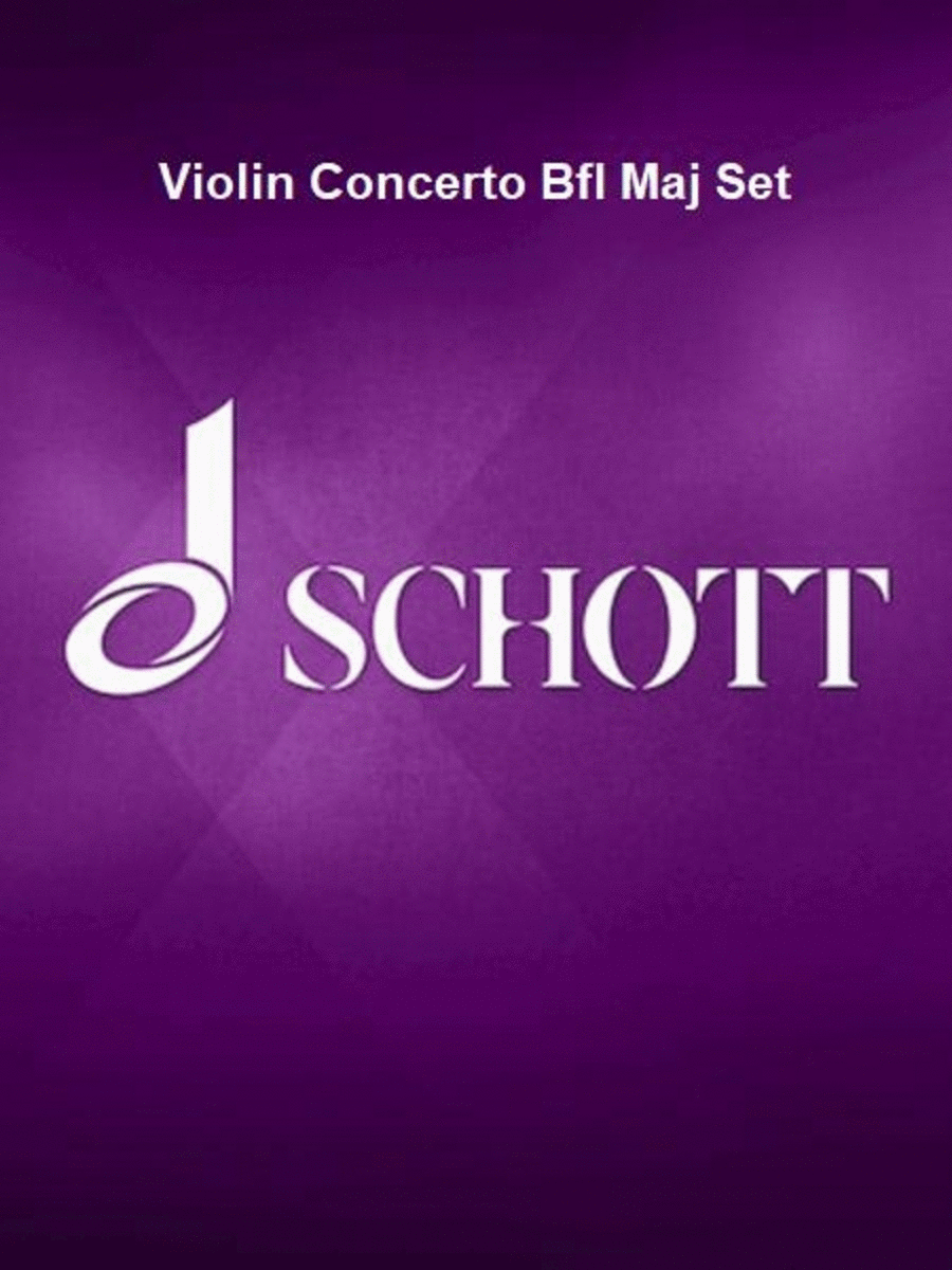Violin Concerto Bfl Maj Set