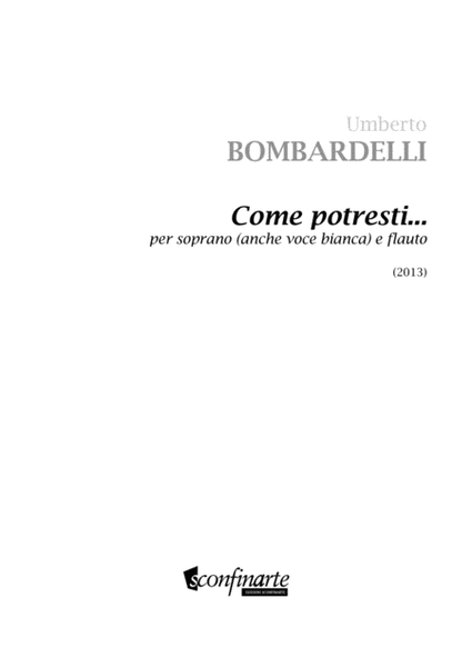 Umberto Bombardelli: COME POTRESTI (ES 948)