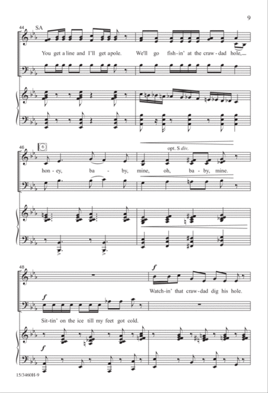 The Crawdad Song The Crawdad Song 3-Part scores gallery preview page 9