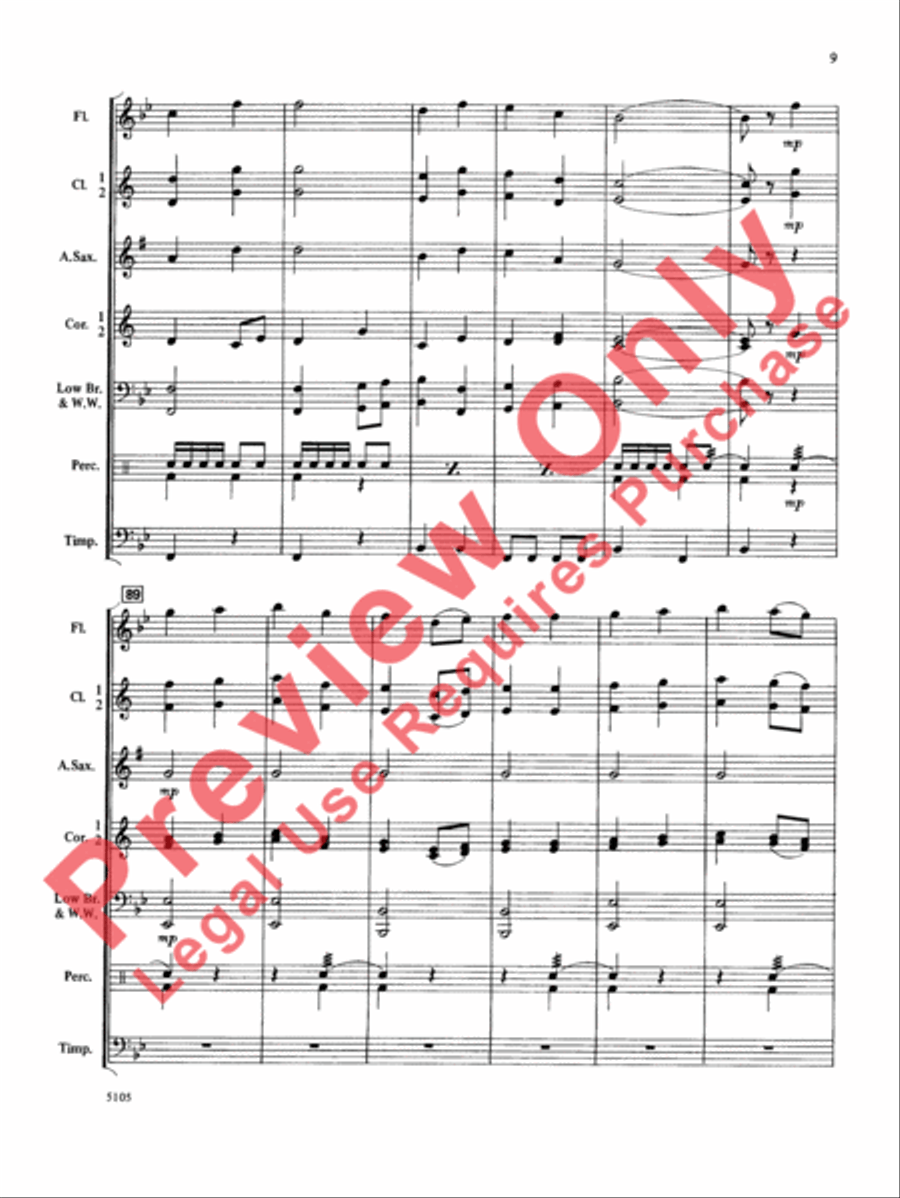 Wildwind Overture Concert Band scores gallery preview page 10