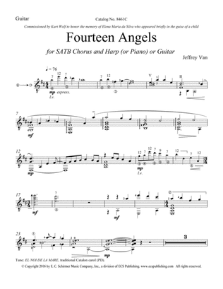 Fourteen Angels (Downloadable Guitar Part)