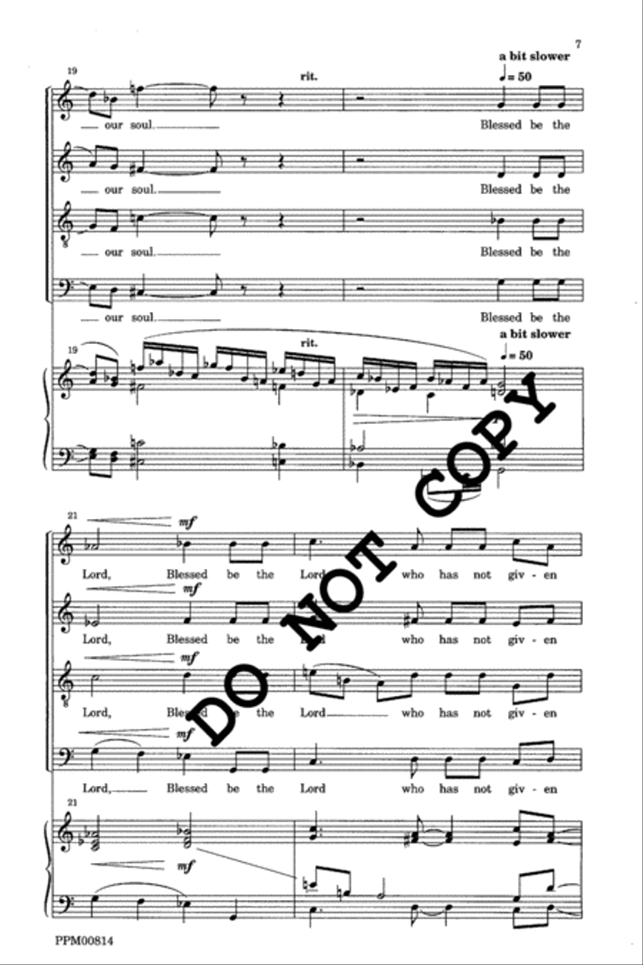 Psalm 124 4-Part scores gallery preview page 8
