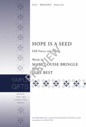 Book cover for Hope Is a Seed