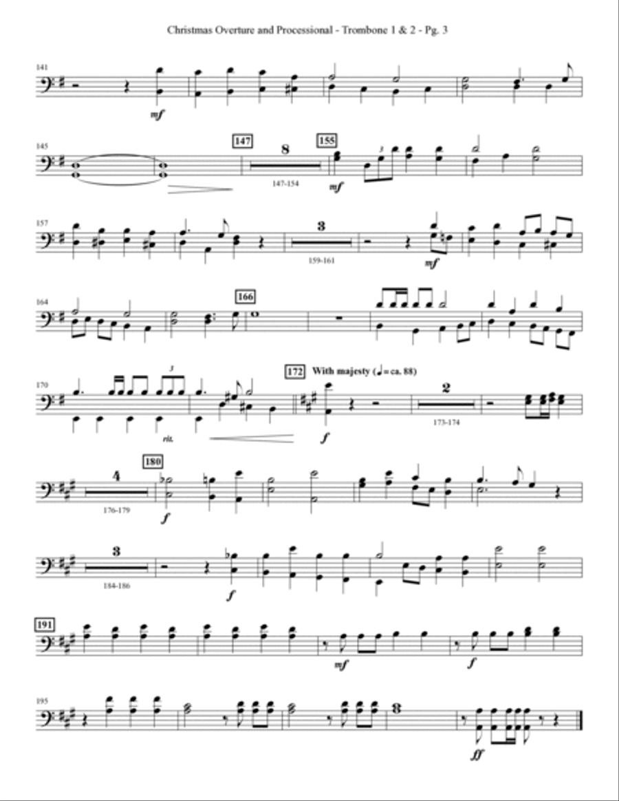 Let There Be Christmas - Trombone 1 & 2 Choir scores gallery preview page 4