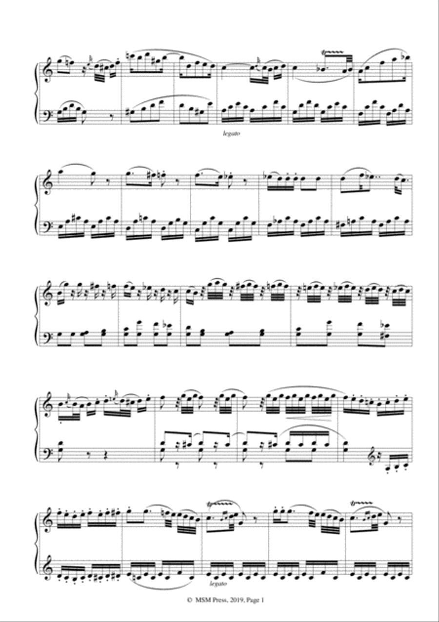 Mozart-Piano Sonata No.10 in C Major,K.330 Piano Solo scores gallery preview page 6