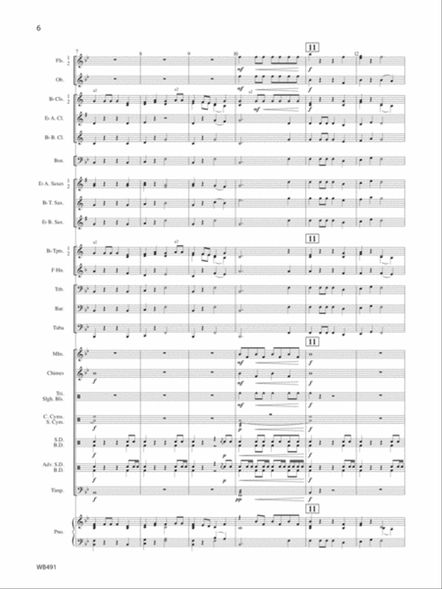 Fanfare For A Celebration Concert Band scores gallery preview page 4