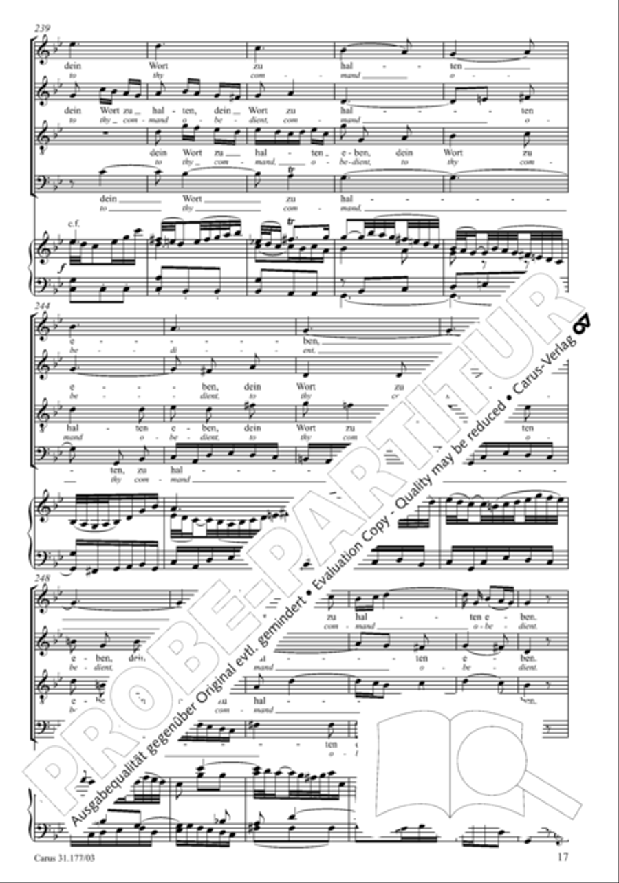 I cry to thee, Lord Jesus Christ (Ich ruf zu dir, Herr Jesu Christ) 4-Part scores gallery preview page 18