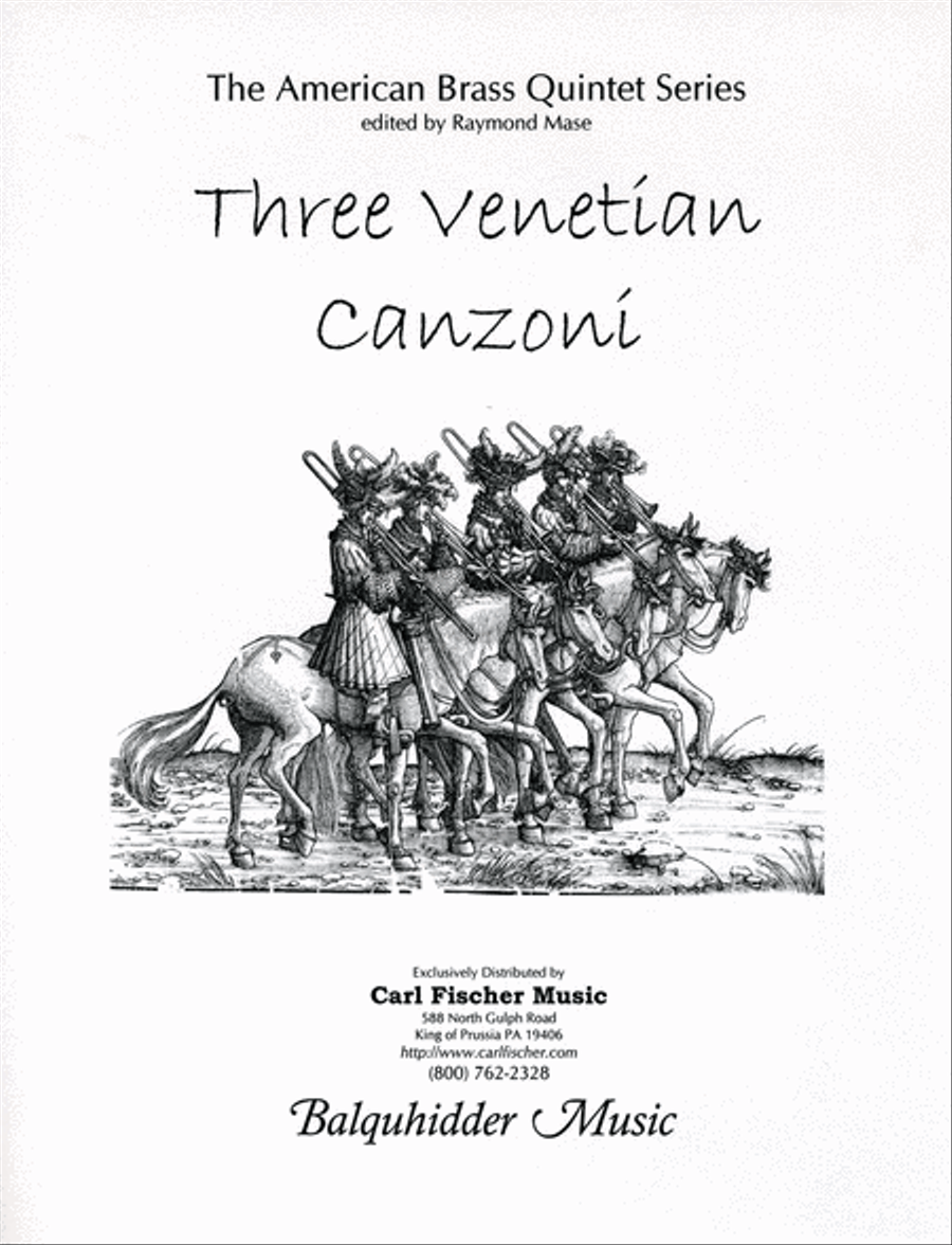 Three Venetian Canzoni Horn scores gallery preview page 1