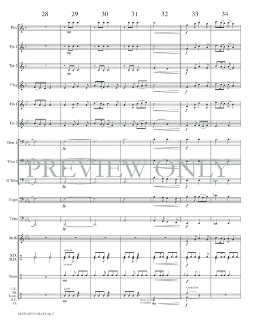 Glen and Galley Glen and Galley Small Ensemble scores gallery preview page 7