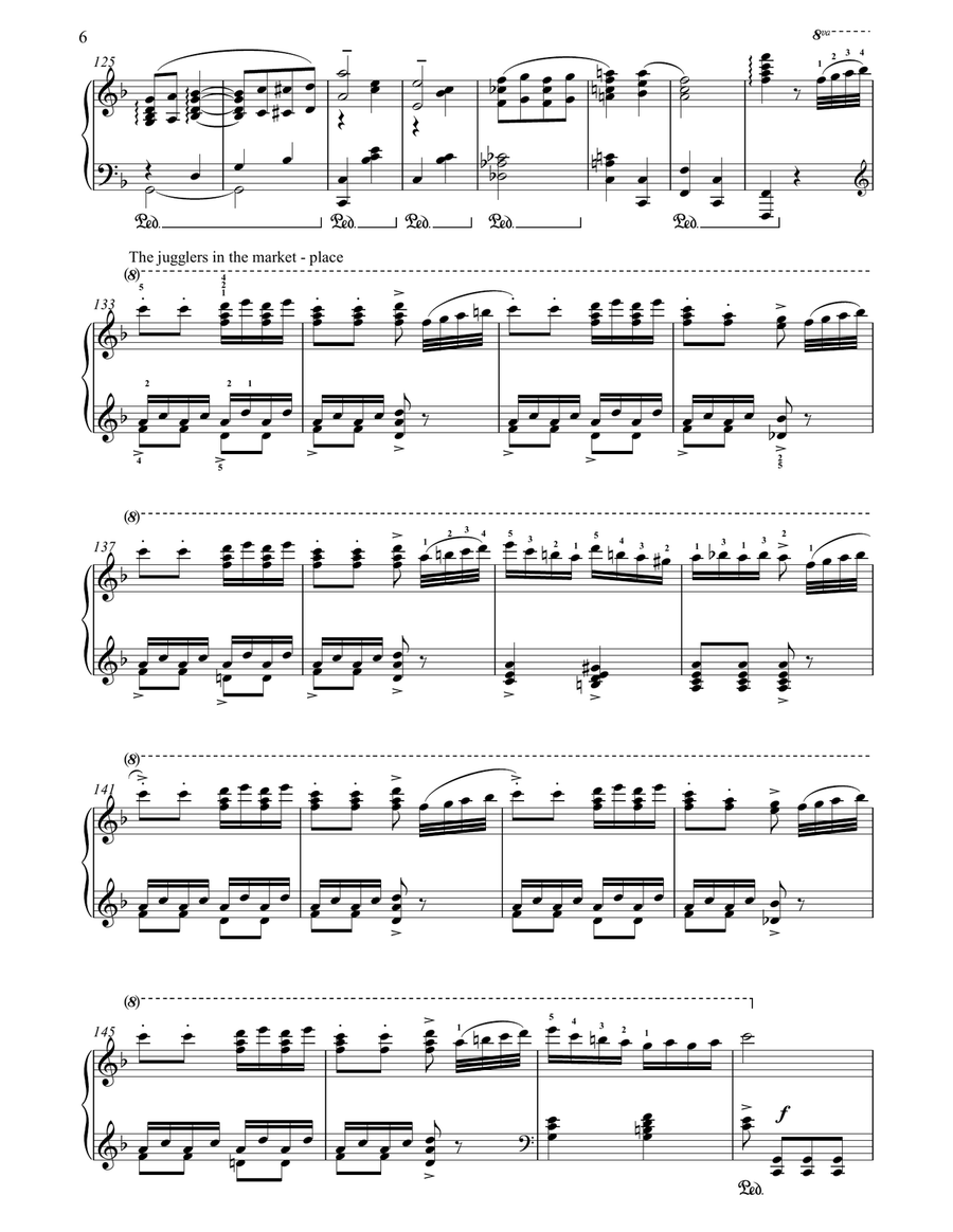 In A Persian Market Piano Solo scores gallery preview page 6