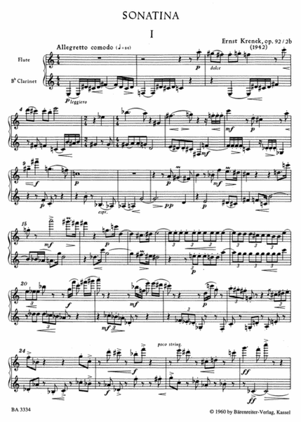Sonatina for two Instruments op. 92/2b