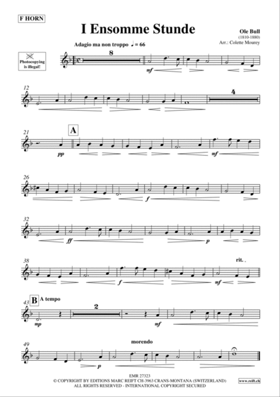 I Ensomme Stunde Horn scores gallery preview page 2