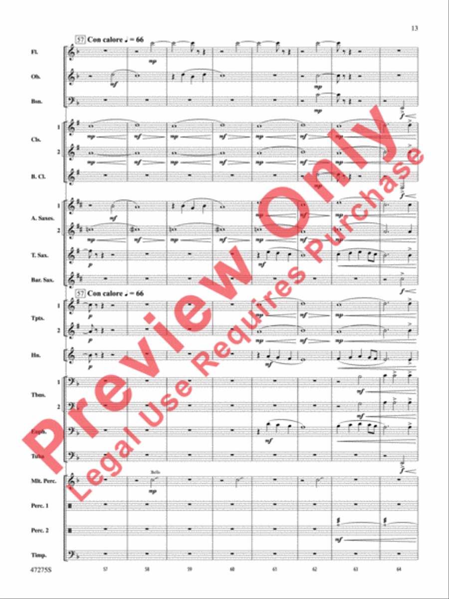 Power the Earth Concert Band scores gallery preview page 14