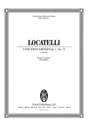 Concerto grosso "a quattro" in G minor Op. 1/12