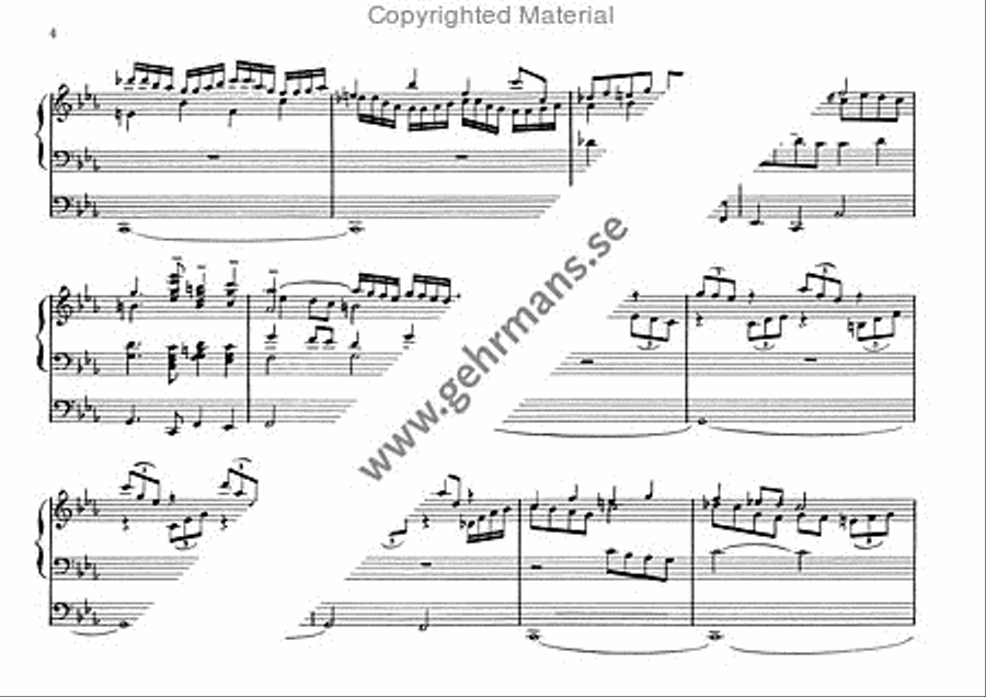 Toccata och fuga, c-moll Organ Solo scores gallery preview page 3