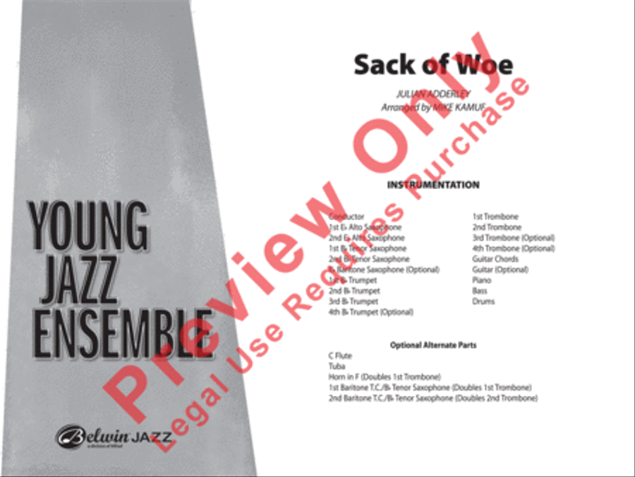 Sack of Woe Jazz Ensemble scores gallery preview page 2