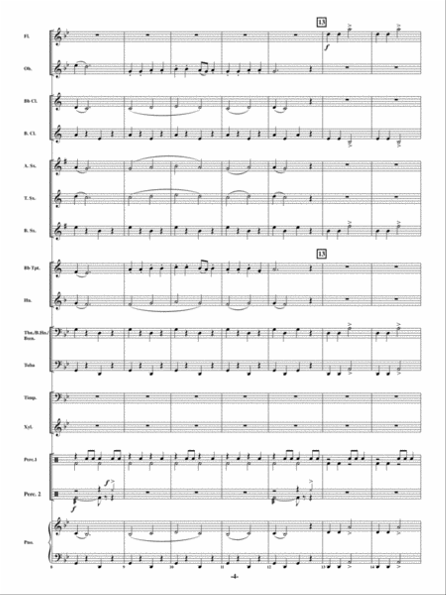 Hobbit Dance Hobbit Dance Concert Band scores gallery preview page 3